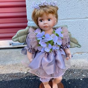 Pretty purple fairy (porcelain doll)